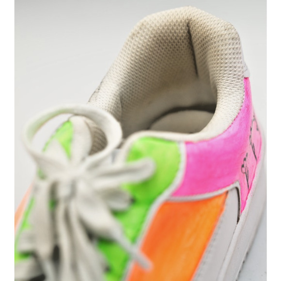 No Boundaries Memory Foam Sneakers Women’s 9.5 Hand-Painted Flower Pop - Picture 6 of 7